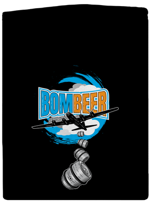 BomBeer pánská mikina na zip Black