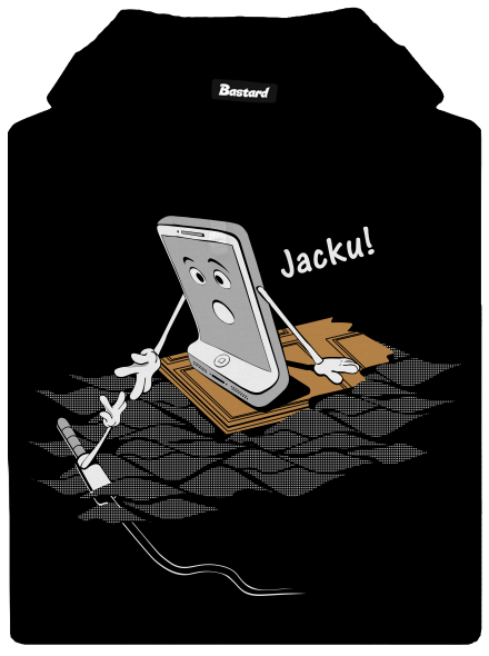 Jacku pánská mikina klokanka Black