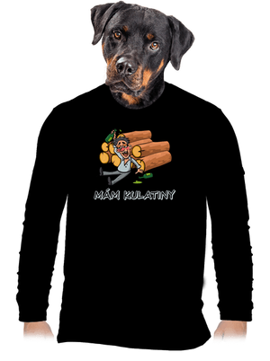 Mám kulatiny pánské dlouhý rukáv Black