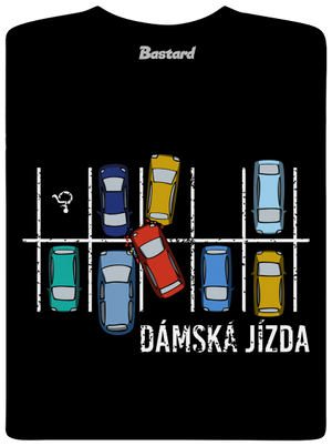 Dámská jízda pánské tričko Black