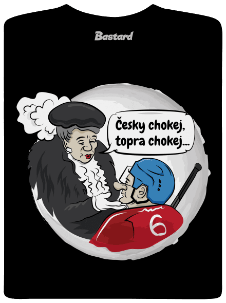 Český hokej pánské tričko Black