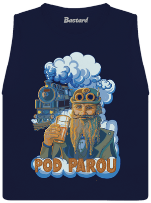 Pod parou dámské tílko volné Navy