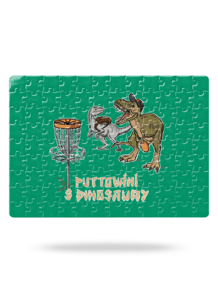 Puttování s dinosaury puzzle White