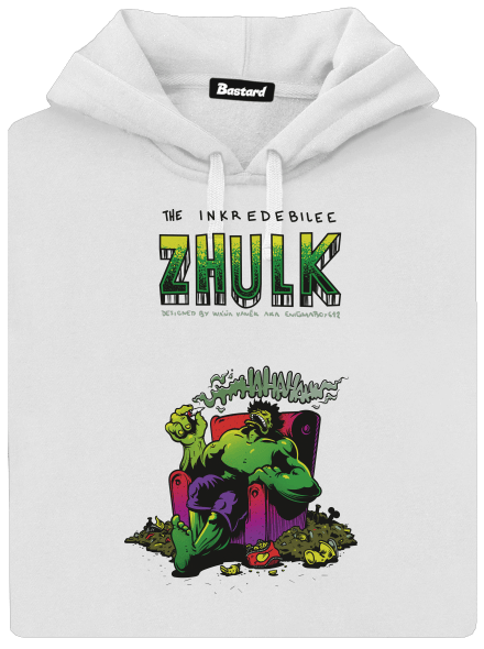 Zhulk  dámská mikina klokanka White