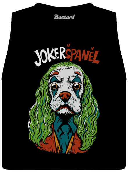 JokerŠpaněl dámské tílko volné Black