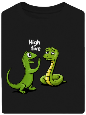 High Five unisex tričko oversized Black