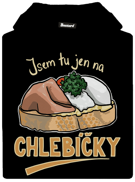 Na chlebíčky dětská mikina klokanka Black