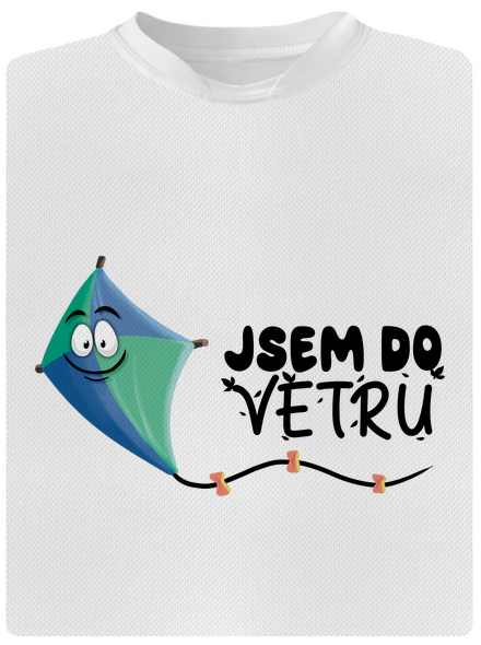 Do větru dětské sportovní tričko White