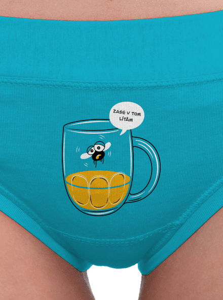 Zase v tom lítám dámské kalhotky Turquoise