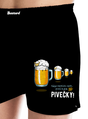 Pivečka pánské trenky Black