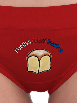Poctivá buchta a klobása dámské kalhotky Red Mal