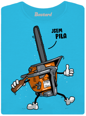 Jsem pila dámské tričko s lemem Blue Atol