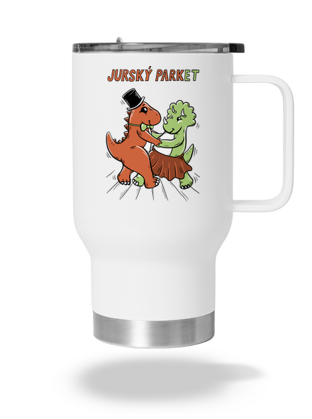 Jurský parket termohrnek White