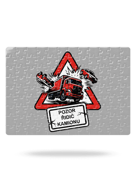 Řidič kamionu puzzle White