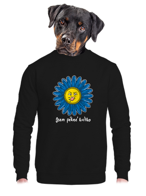 unisex mikina bez kapuce