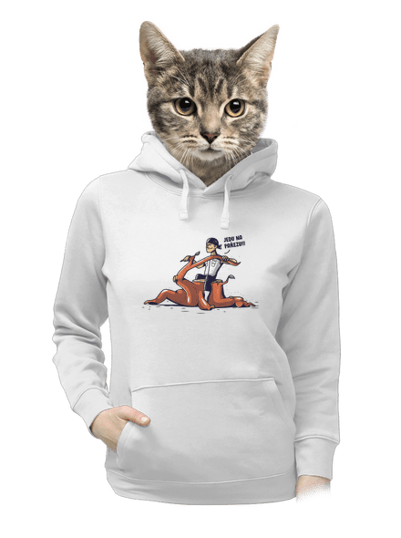 Pařez dámská mikina klokanka White