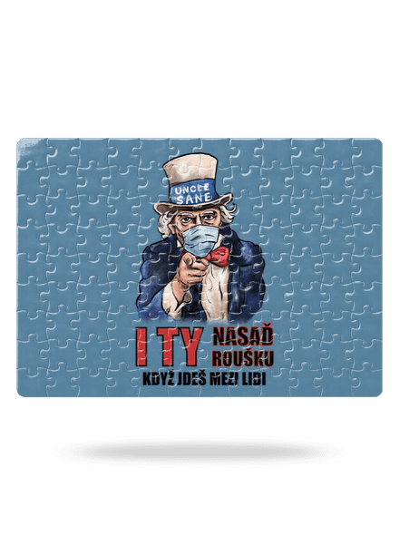 Nasaď roušku puzzle White