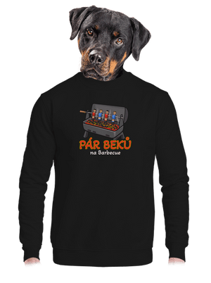 unisex mikina bez kapuce