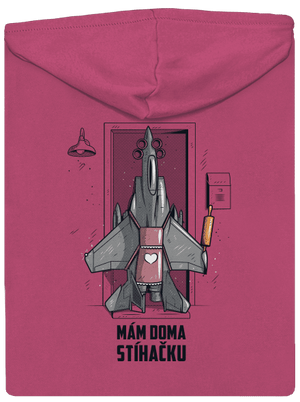 Stíhačka dámská mikina na zip Magenta