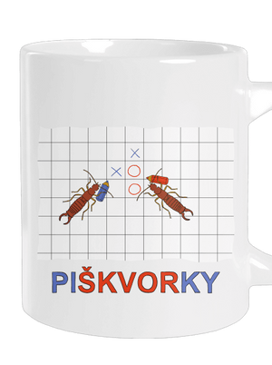 Škvoří piškvorky velký hrnek White