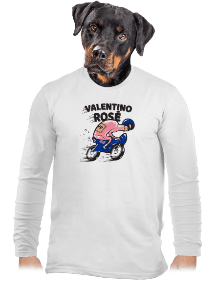 Valentino Rose pánské dlouhý rukáv White