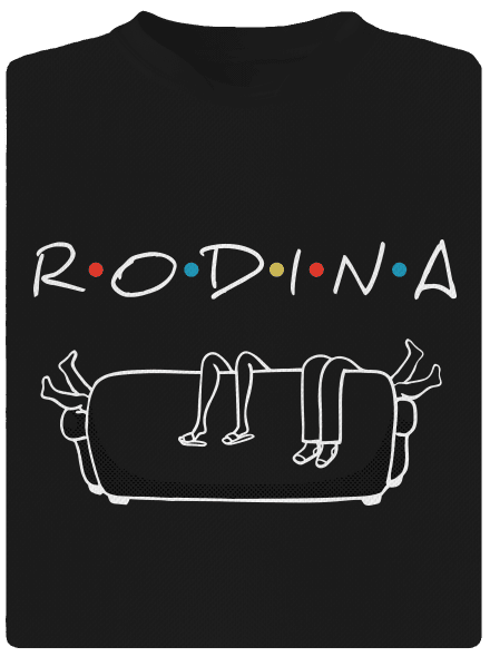 Rodina dětské sportovní tričko Black