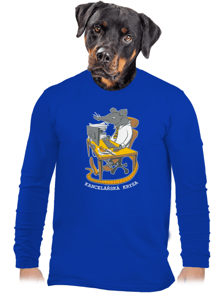 Kancelářská krysa pánské dlouhý rukáv Royal Blue
