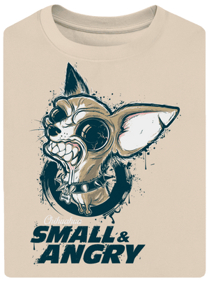 Čivava unisex tričko oversized Almond