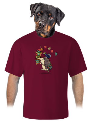 Listonoš unisex tričko oversized Garnet