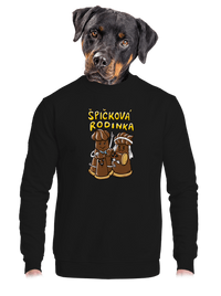 unisex mikina bez kapuce