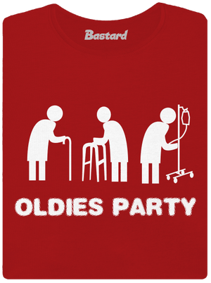 Oldies party dámské tričko premium Red Mal