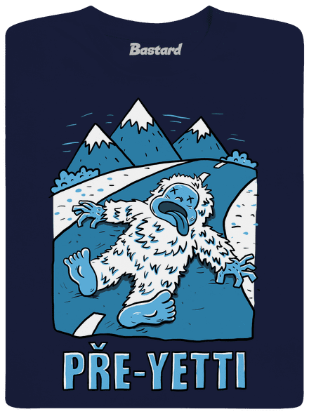 Pře-Yetti pánské tričko Navy