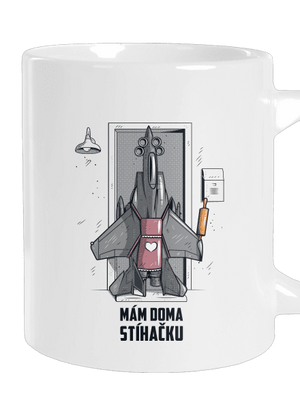 Stíhačka velký hrnek White