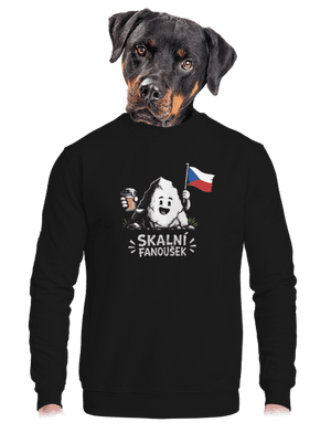 unisex mikina bez kapuce