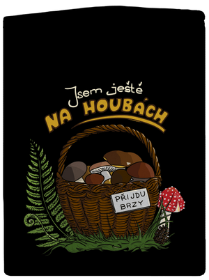 Na houbách dámská mikina na zip Black