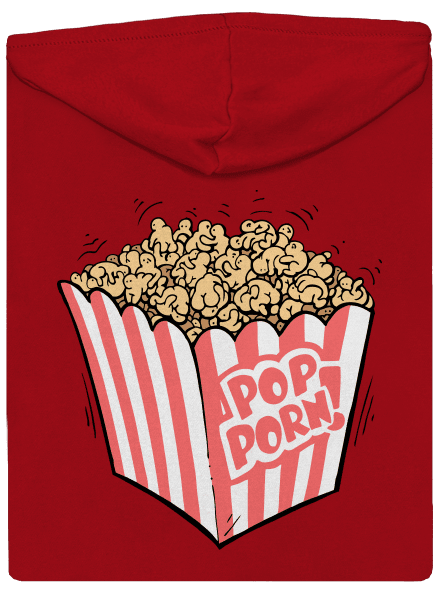 Popporn pánská mikina na zip Red