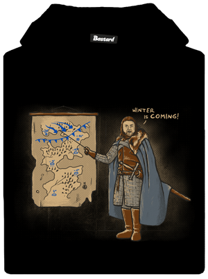 Winter dětská mikina klokanka Black