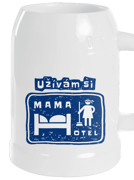 Mama Hotel půllitr White