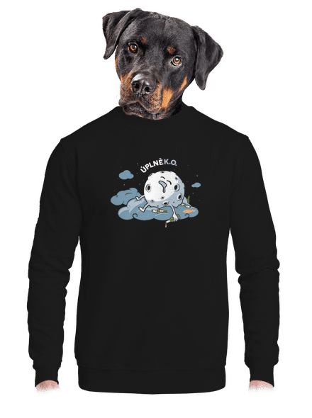 Úplně K. O. unisex mikina bez kapuce Black