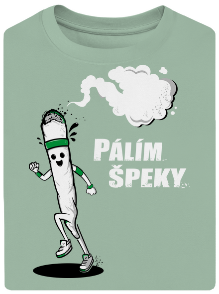 Pálím špeky unisex tričko oversized Sage