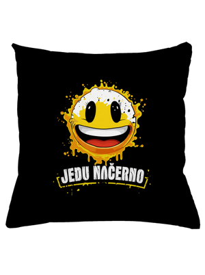 Jedu načerno polštář Black