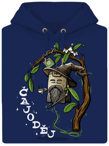 Čajoděj unisex mikina premium Navy