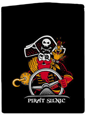 Pirát silnic dámská mikina na zip Black