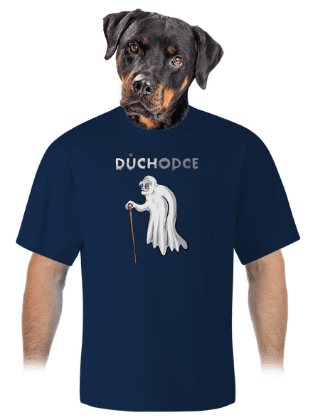 Duch důchodce unisex tričko oversized Midnight Blue