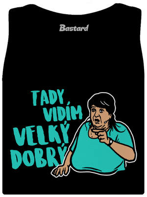 Velký dobrý dámské tílko klasické Black
