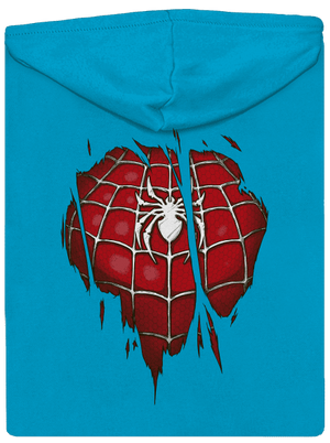 Spider Inside dámská mikina na zip Blue Atol