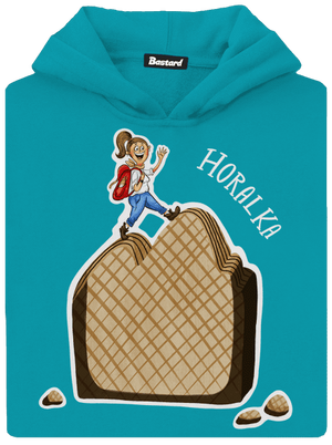 Horalka dětská mikina klokanka Hawaiian Blue