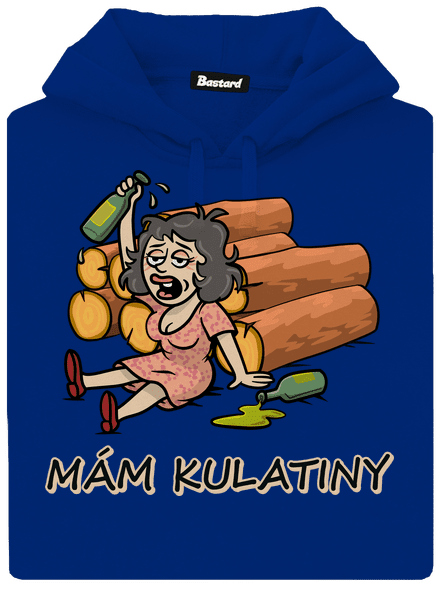 Mám kulatiny dámská mikina klokanka Royal Blue Mal
