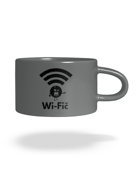Wifič hrnek makronka Grey Macaron