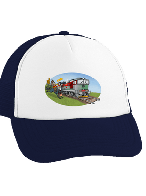 Šotouš na lovu kšiltovka truckerka French Navy cap